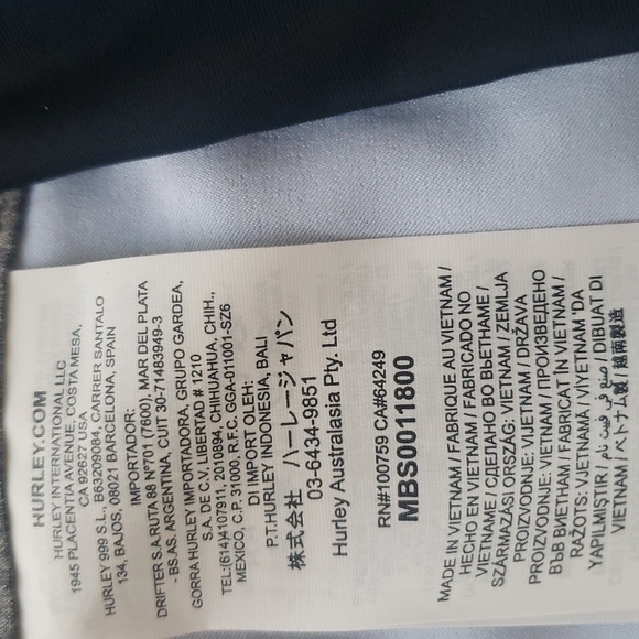 Nascar Hurley Swim Pool Beach Party Phantom Boardshorts New - Picture 7 of 7